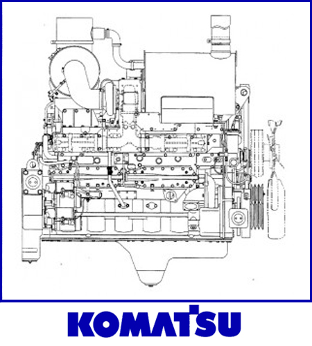 Запчасти на мотор Komatsu S6D170 
